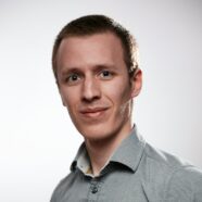 man in gray button up shirt